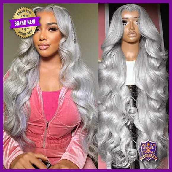 13x6 Lace Front Human Hair Wig Body Wave Glueless 200 Density 30 Inch